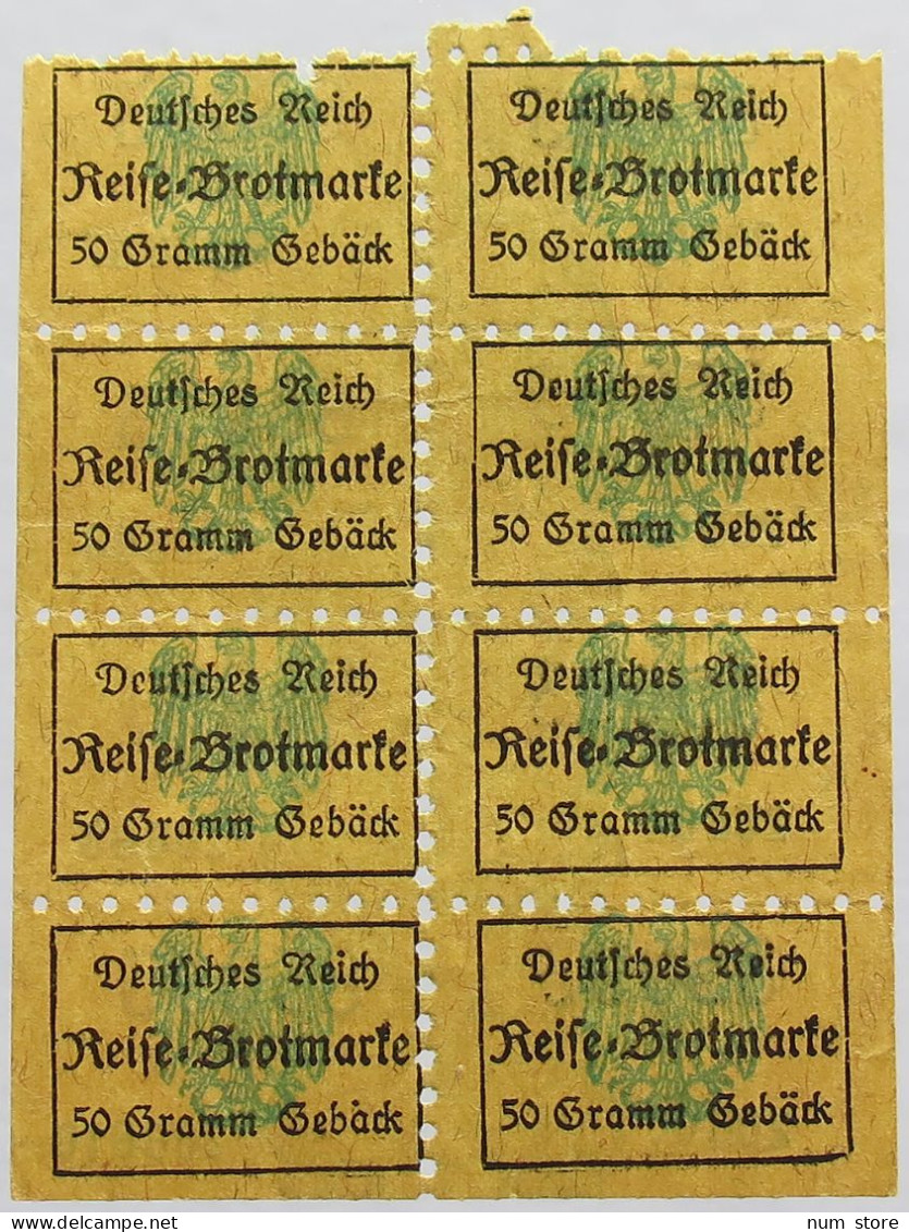 GERMANY BROTKARTE RATION CARD BREAD #alb020 0083 - Sonstige & Ohne Zuordnung