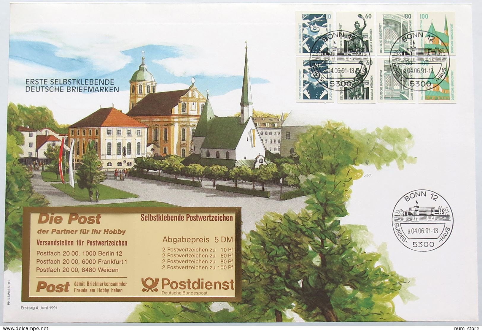 GERMANY BONN STAMPS, STATIONERY POSTDIENST 1991 #alb006 0041 - Autres & Non Classés