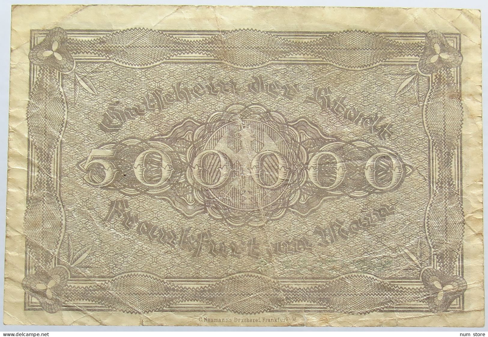 GERMANY 500000 MARK FRANKFURT 1923 #alb004 0367 - 500.000 Mark