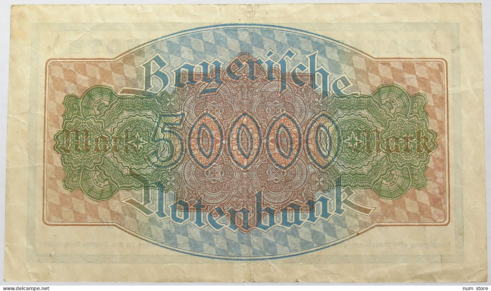 GERMANY 500000 MARK 1923 BAYERN #alb008 0145 - 500000 Mark