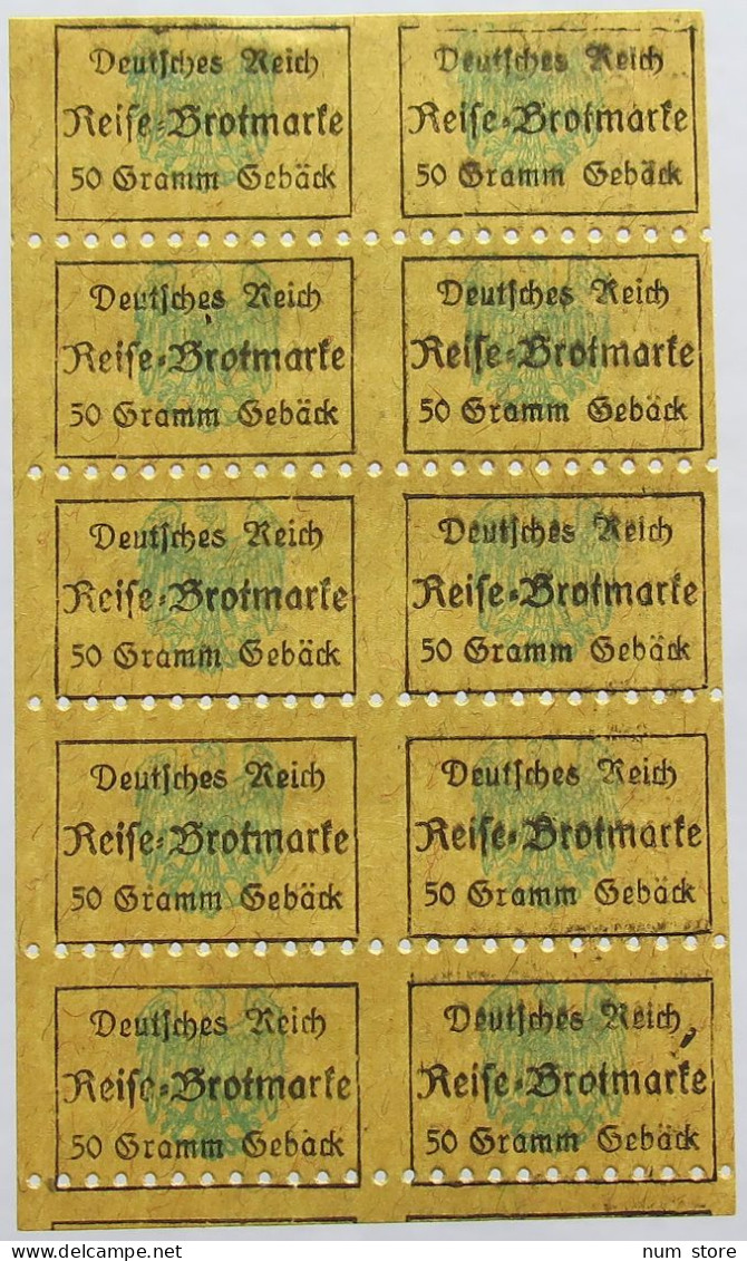 GERMANY BROTKARTE RATION CARD BREAD #alb020 0097 - Andere & Zonder Classificatie