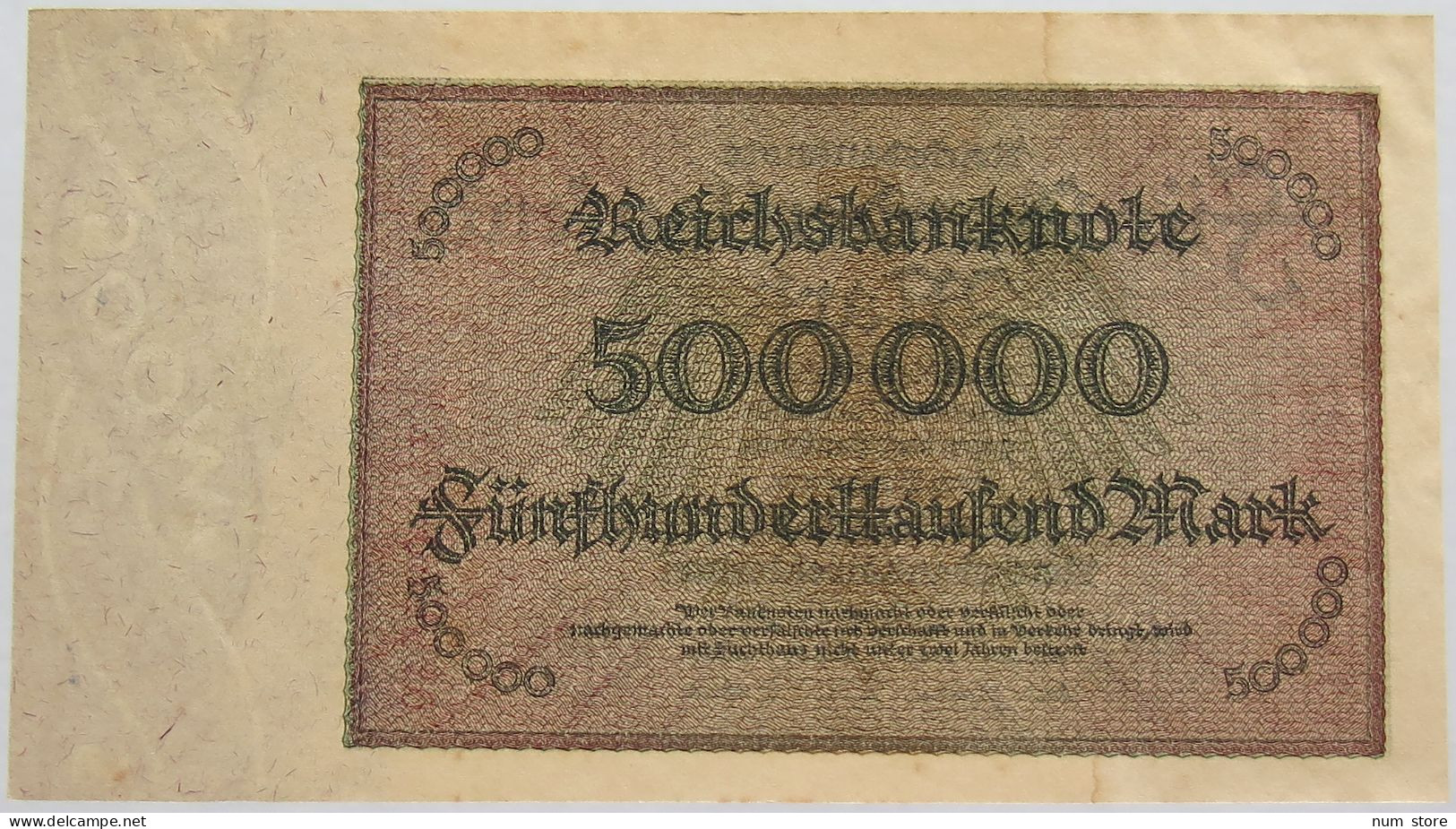 GERMANY 500000 MARK 1923 87E #alb010 0035 - 500.000 Mark