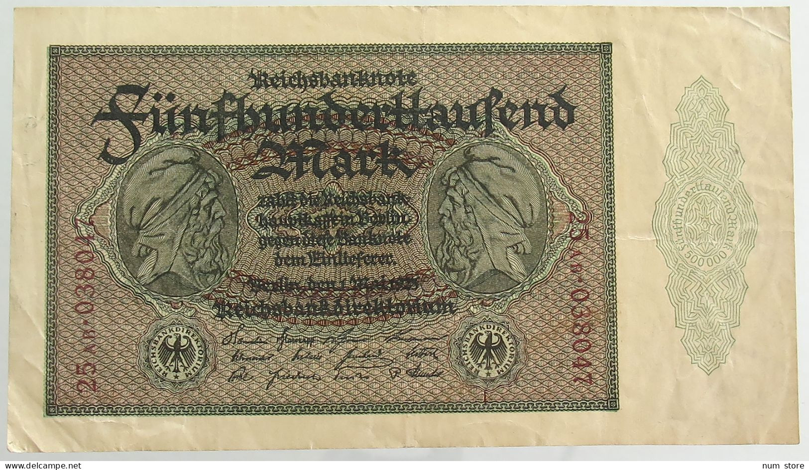 GERMANY 500000 MARK 1923 #alb066 0521 - 500.000 Mark