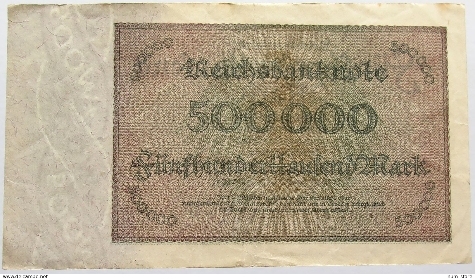 GERMANY 500000 MARK 1923 #alb013 0105 - 500.000 Mark