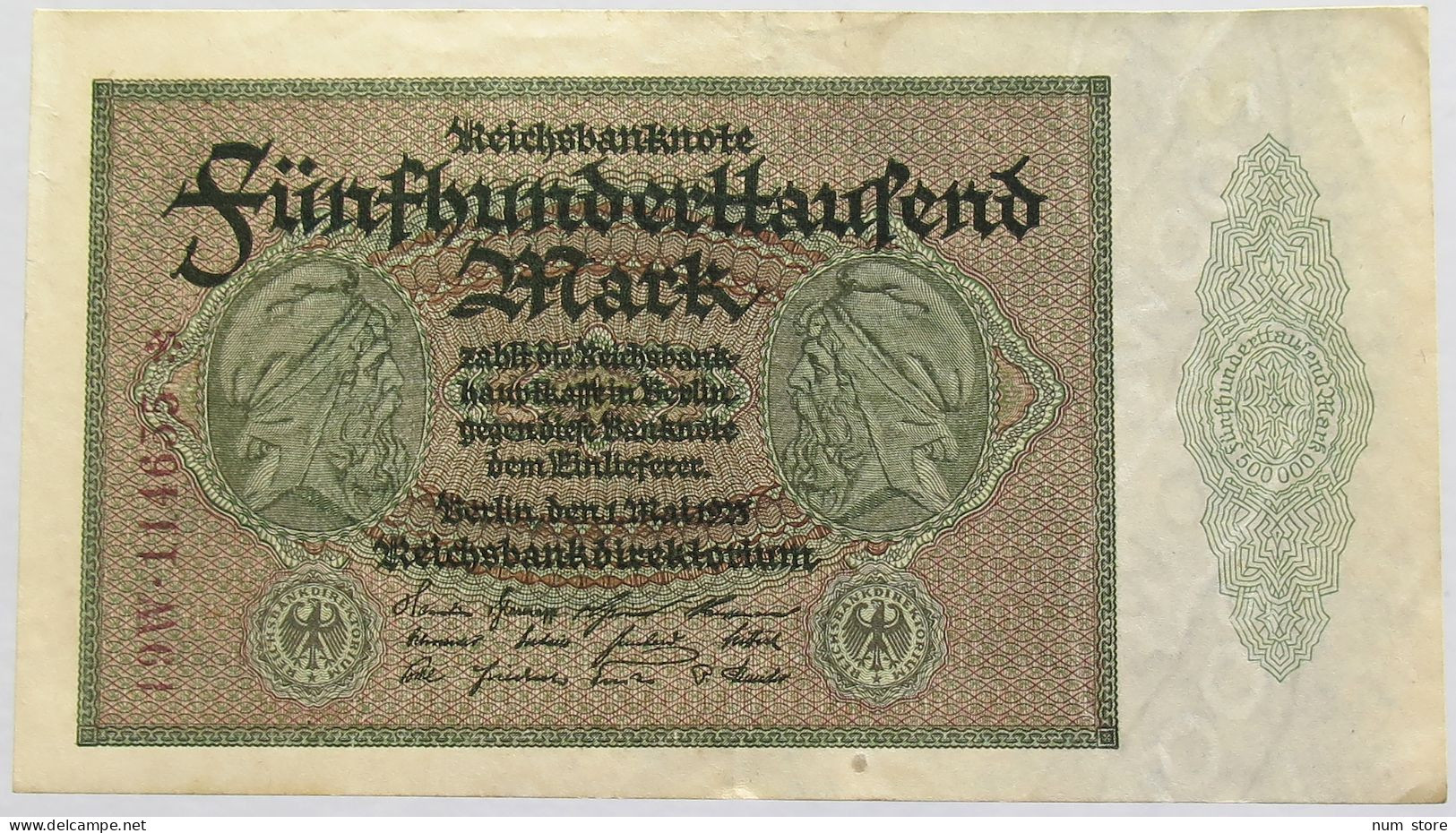 GERMANY 500000 MARK 1923 #alb010 0067 - 500000 Mark