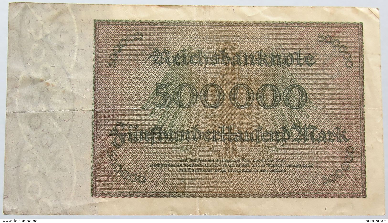 GERMANY 500000 MARK 1923 #alb004 0233 - 500.000 Mark