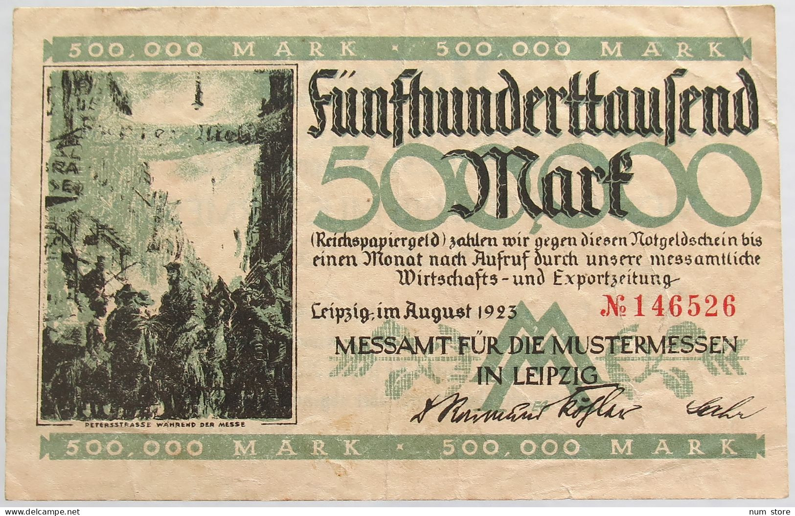 GERMANY 50000 MARK 1923 LEIPZIG #alb012 0063 - 50000 Mark