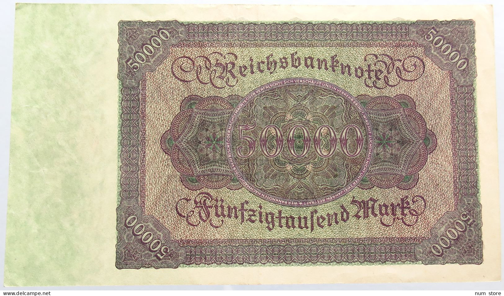 GERMANY 50000 MARK 1922 #alb004 0543 - 50.000 Mark