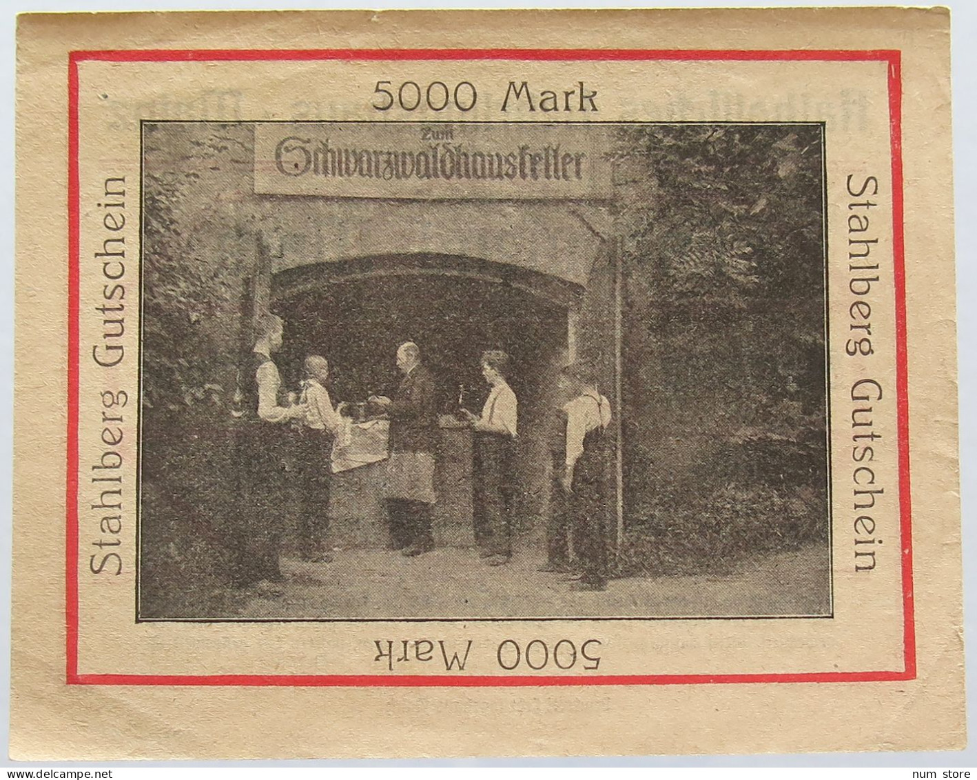 GERMANY 5000 MARK MAINZ RARE Katholisches Lehrlingshaus #alb004 0247 - 5.000 Mark