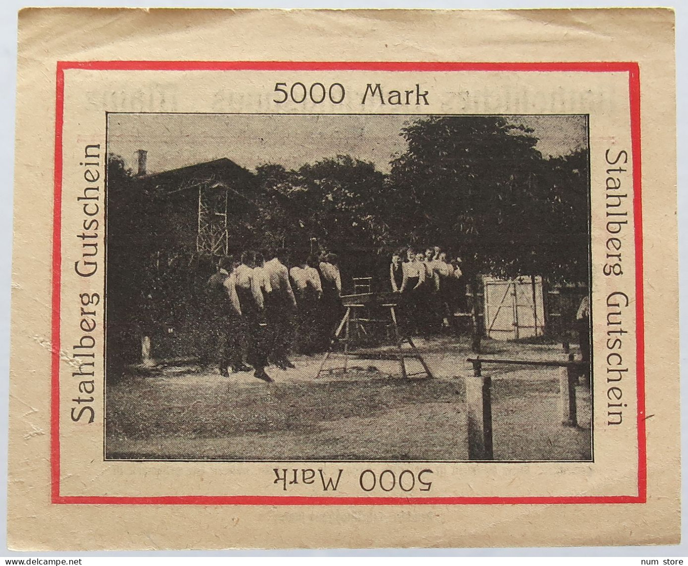 GERMANY 5000 MARK MAINZ RARE Katholisches Lehrlingshaus #alb004 0249 - 5.000 Mark