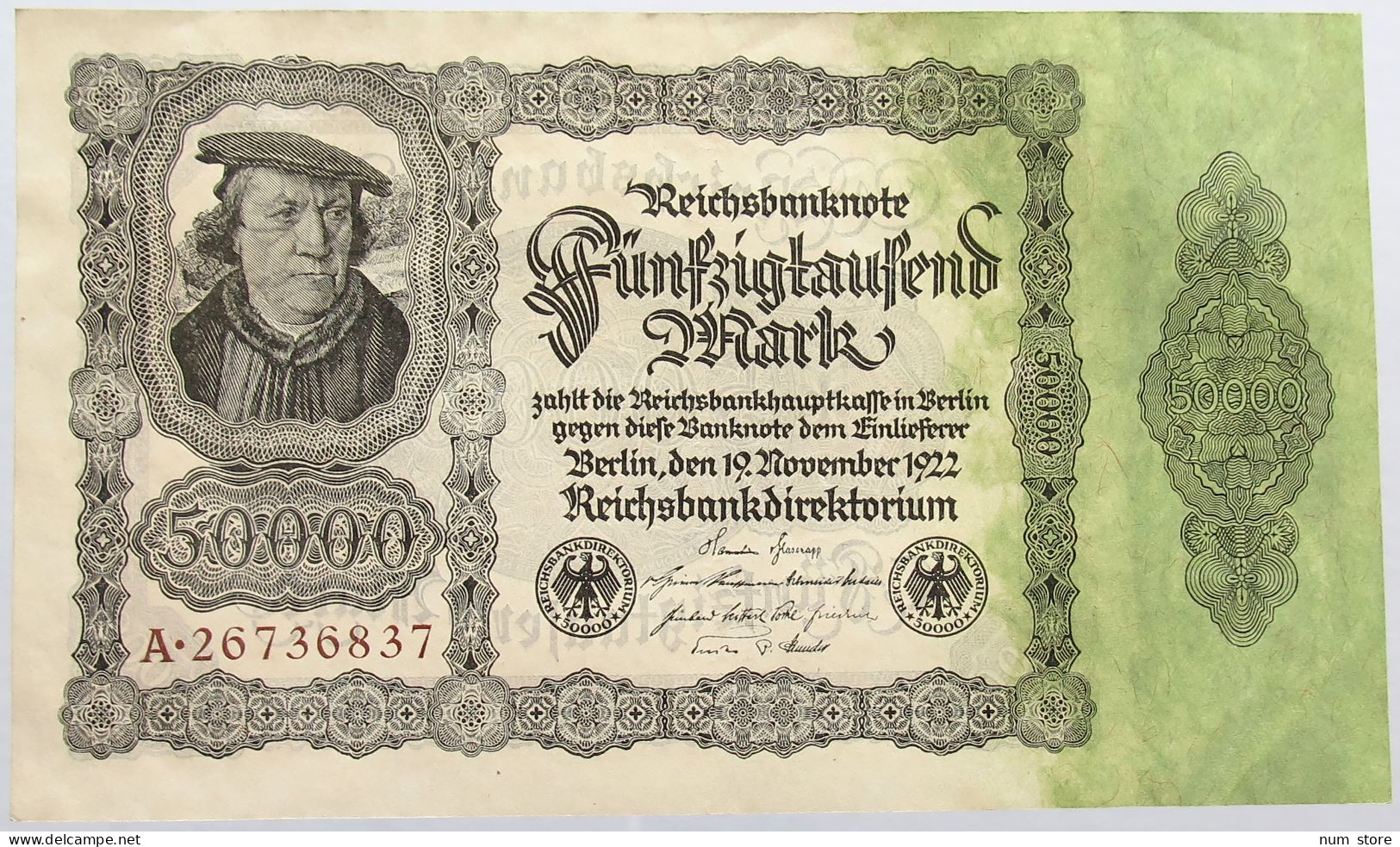 GERMANY 50000 MARK 1922 #alb004 0525 - 50000 Mark