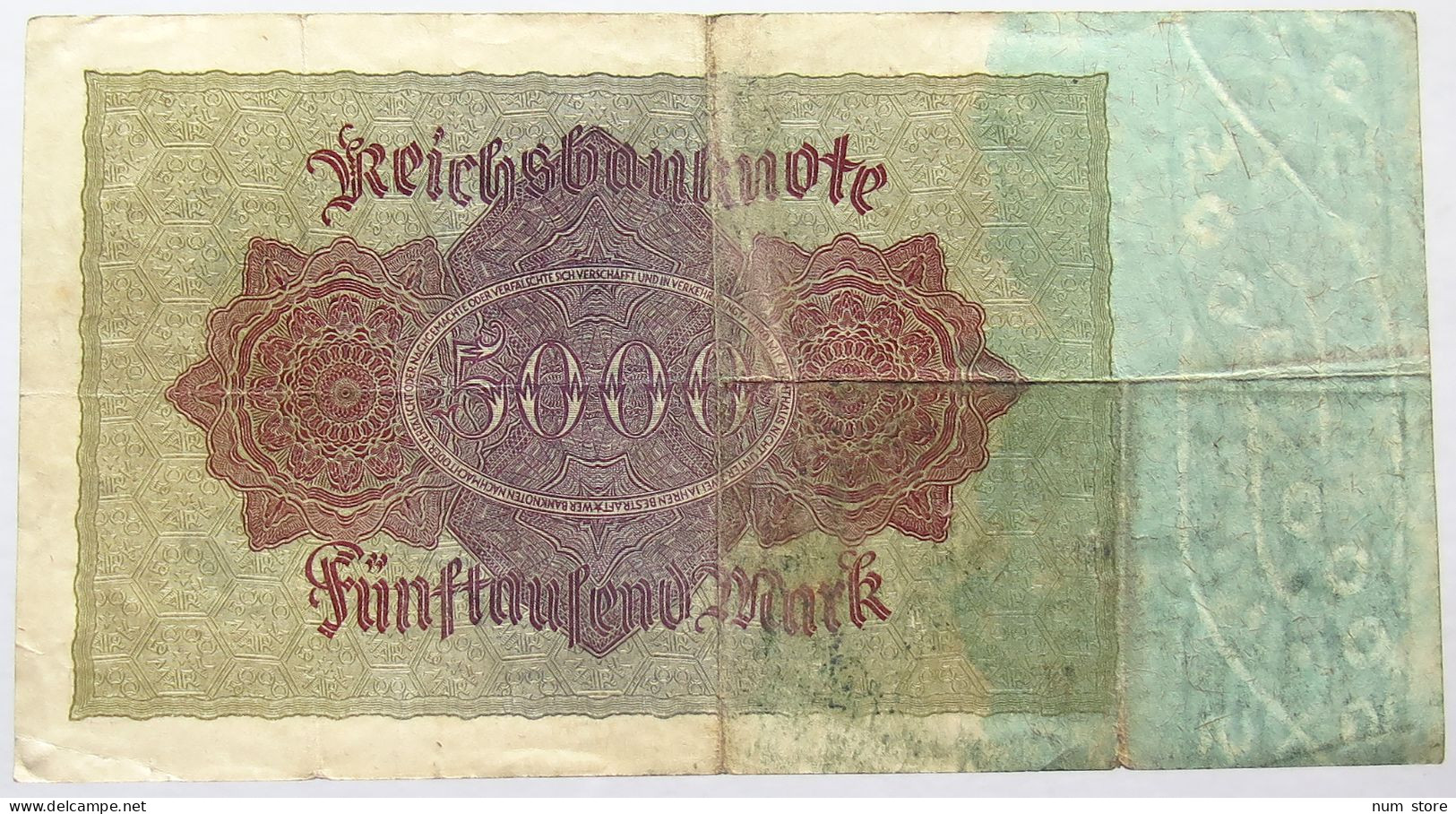 GERMANY 5000 MARK 1922 #alb067 0389 - 5.000 Mark