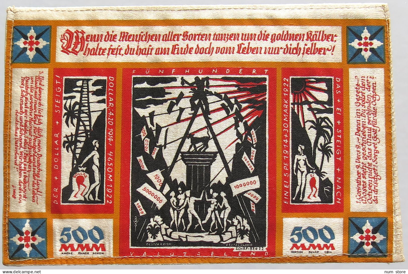 GERMANY 500 MARK 1922 BIELEFELD #alb020 0065 - 500 Mark