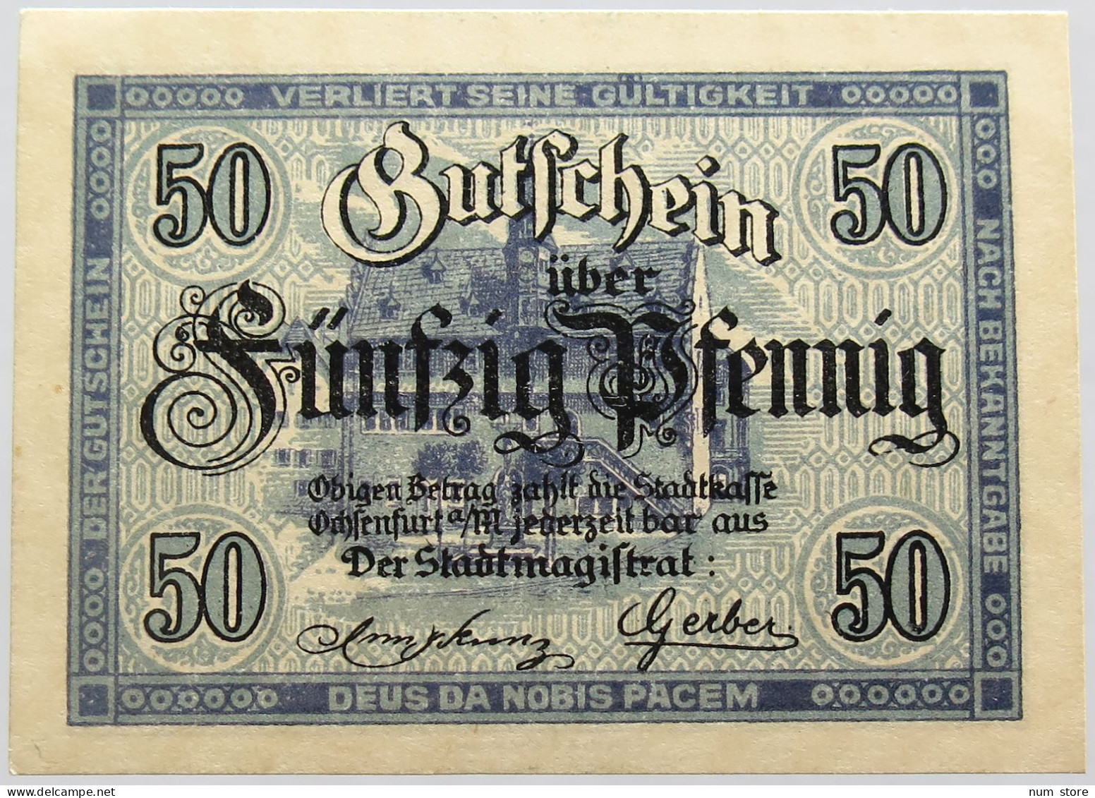 GERMANY 50 PFENNIG OCHSENFURT 1919 #alb003 0305 - Other & Unclassified