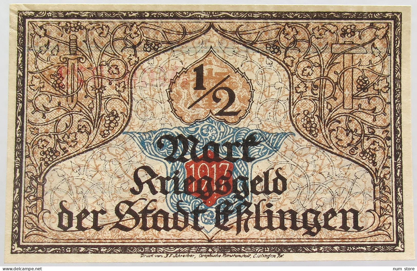 GERMANY 50 PFENNIG ESSLINGEN 1921 #alb002 0255 - Other & Unclassified
