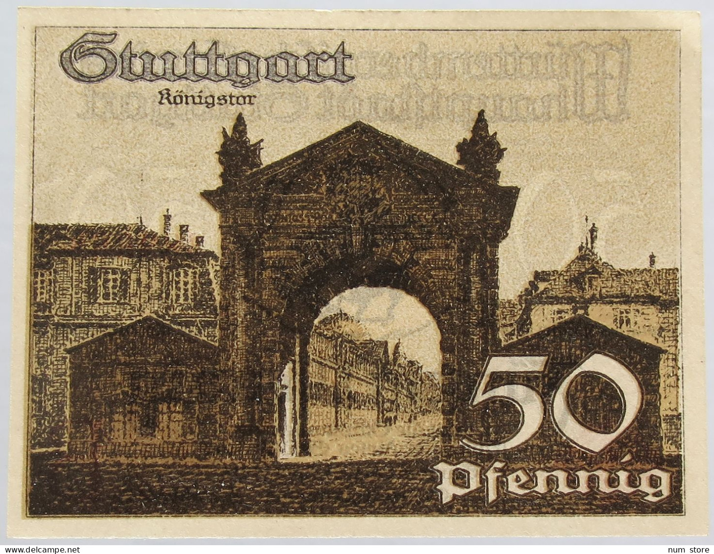 GERMANY 50 PFENNIG 1924 STUTTGART #alb002 0461 - Sonstige & Ohne Zuordnung