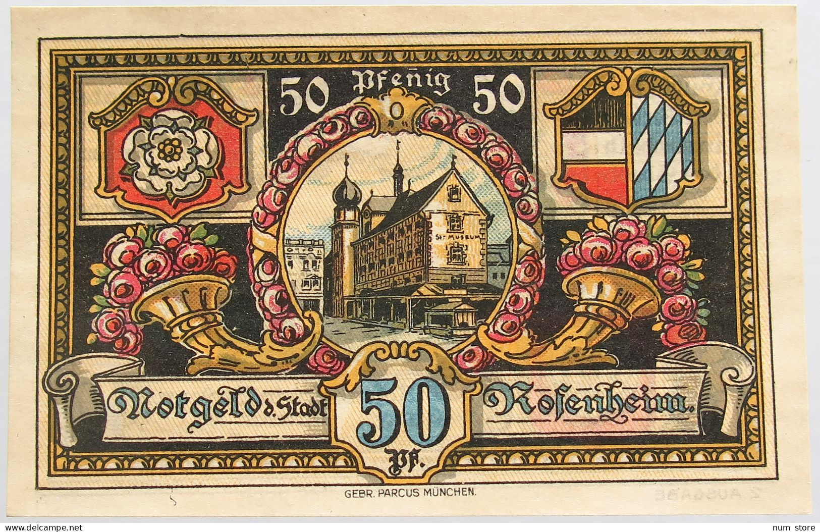 GERMANY 50 PFENNIG 1921 ROSENHEIM #alb003 0261 - Altri & Non Classificati