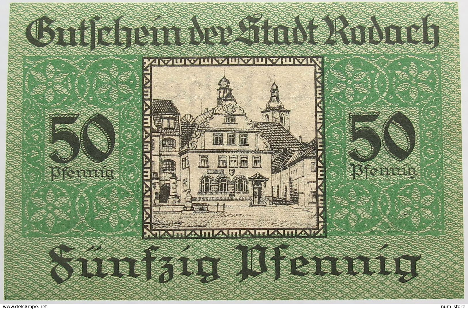 GERMANY 50 PFENNIG 1920 RODACH #alb003 0273 - Autres & Non Classés