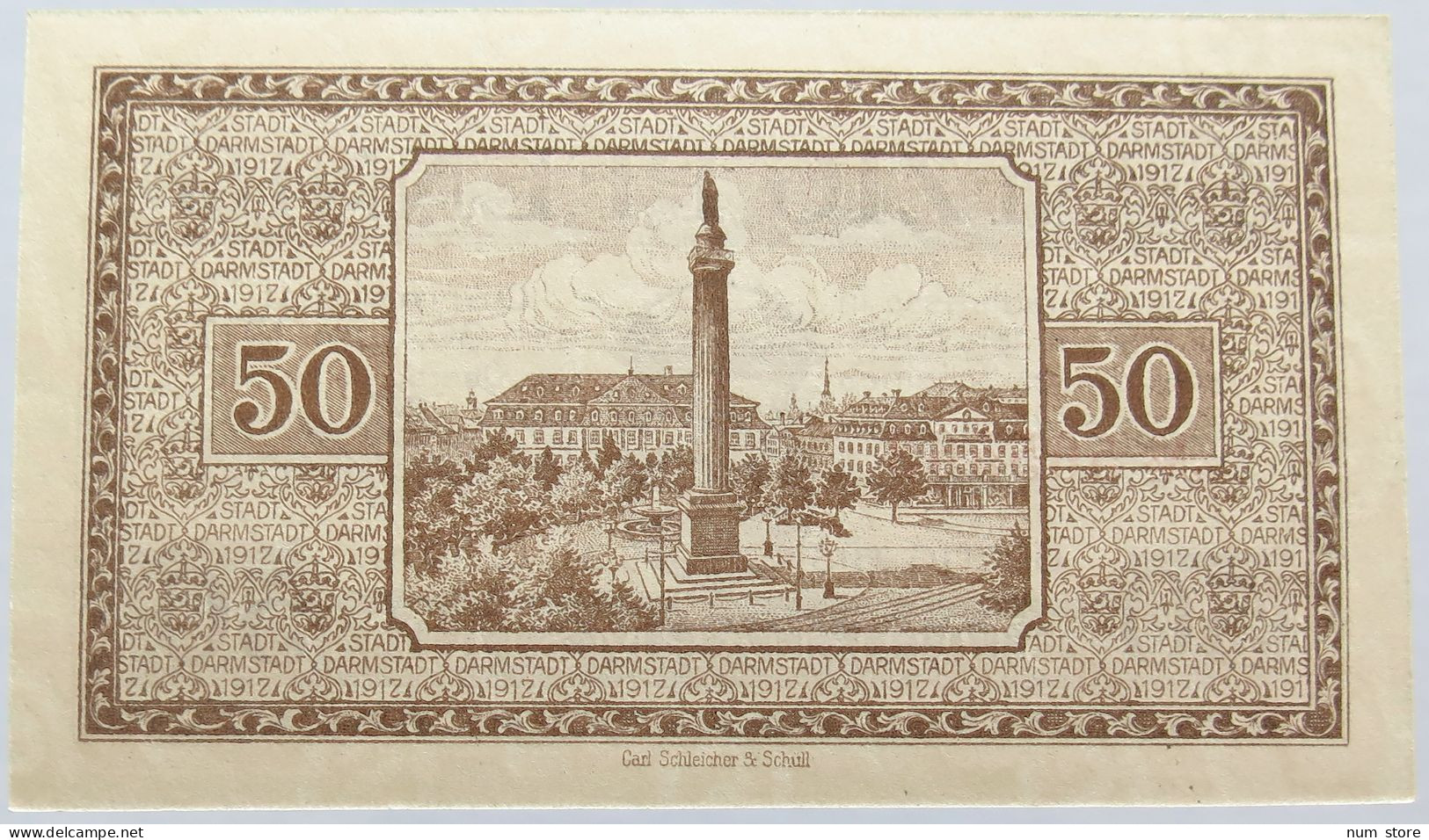 GERMANY 50 PFENNIG 1917 DARMSTADT #alb004 0117 - Autres & Non Classés