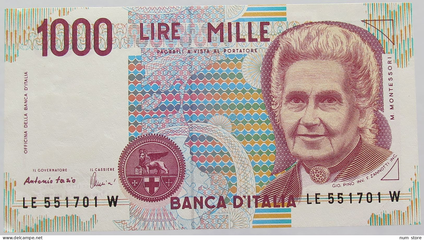 ITALY 1000 LIRE 1990 TOP #alb017 0219 - 1000 Liras