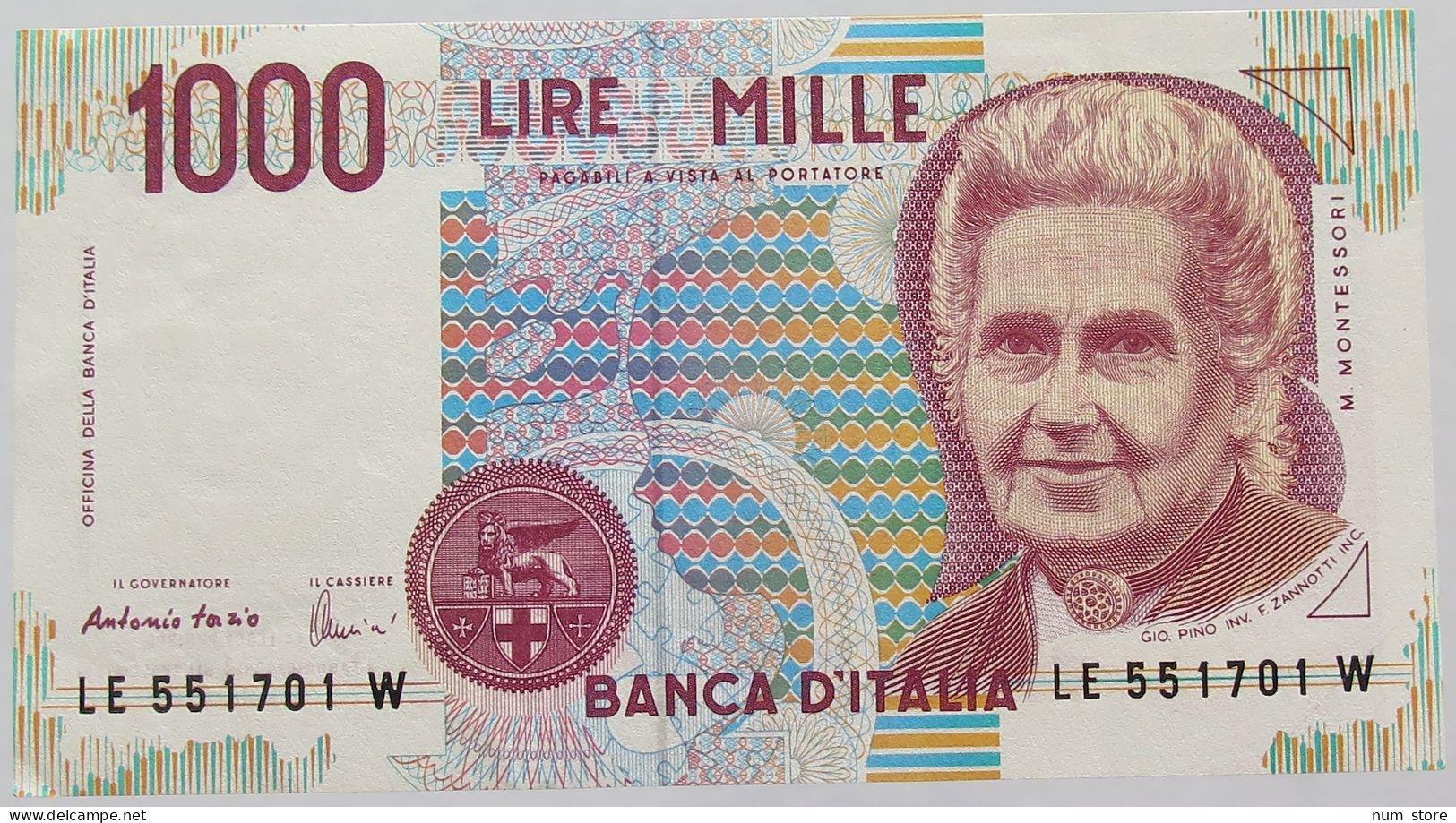 ITALY 1000 LIRE 1990 TOP #alb017 0219 - 1000 Lire