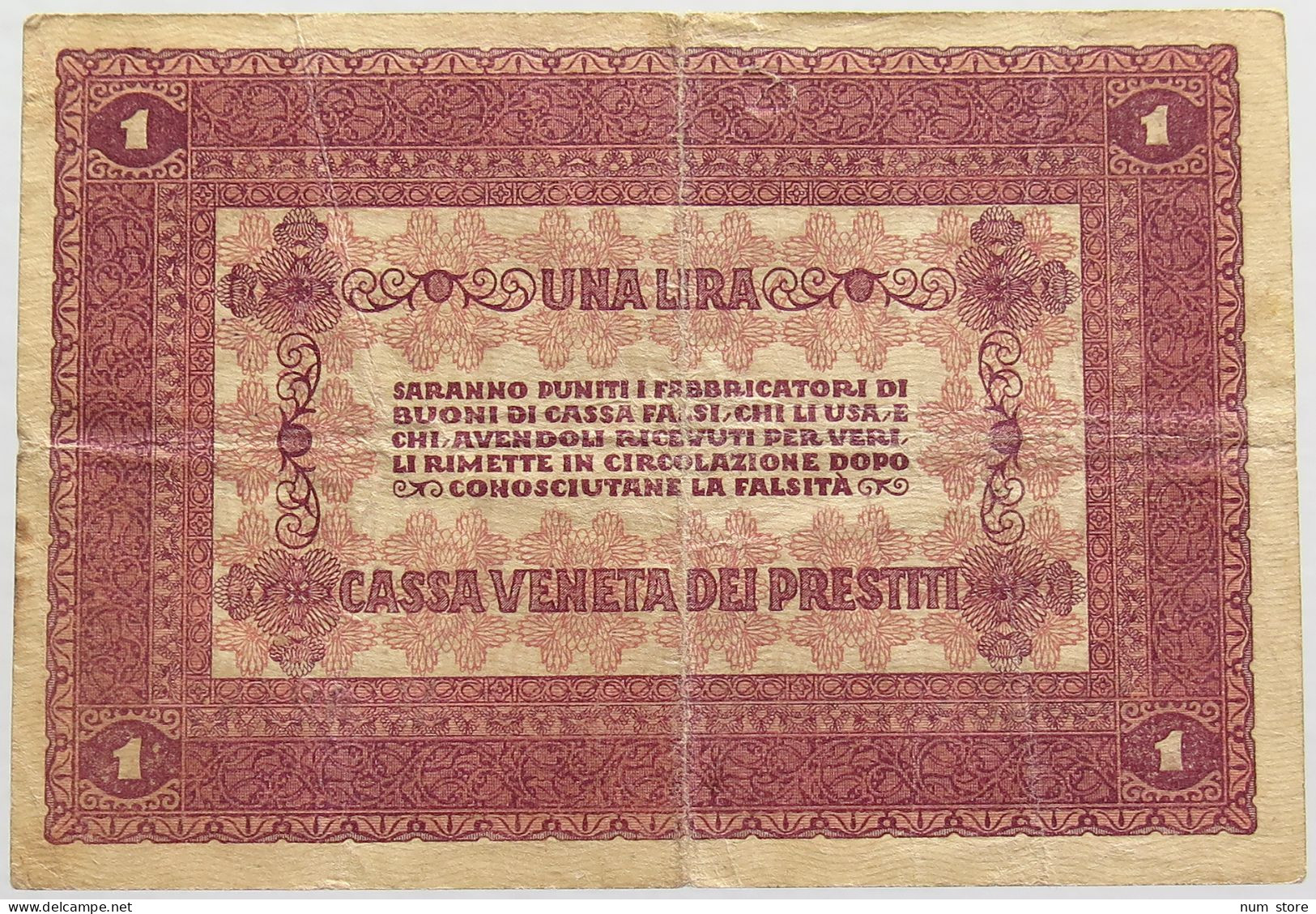 ITALY 1 LIRA 1918 #alb018 0273 - Otros & Sin Clasificación