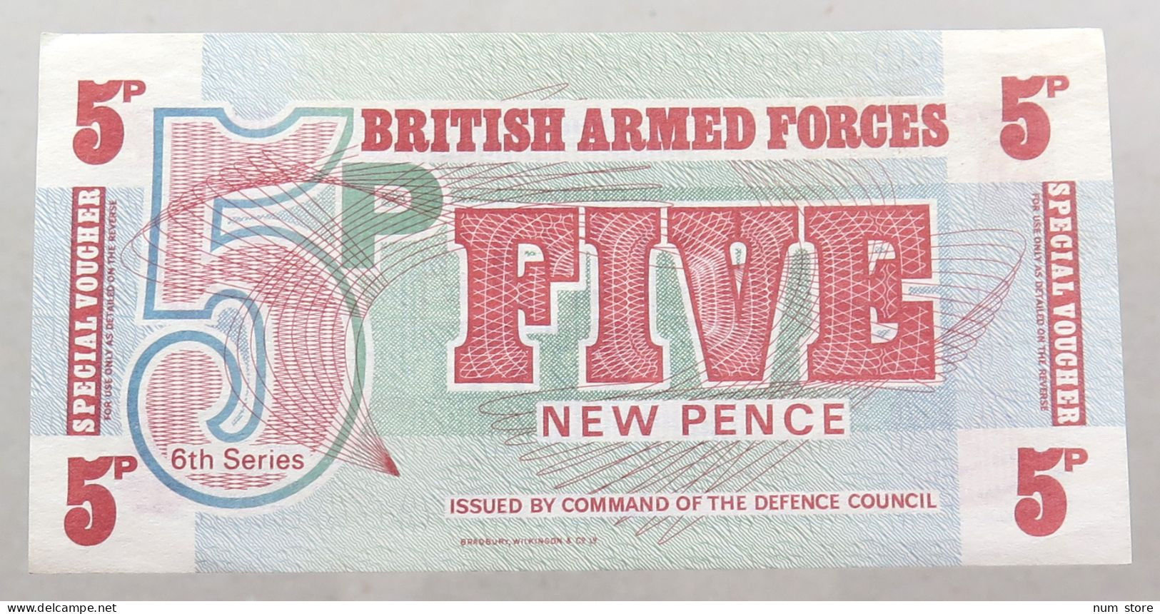 GREAT BRITAIN 5 PENCE BRITISH ARMED FORCES TOP #alb049 0103 - British Armed Forces & Special Vouchers