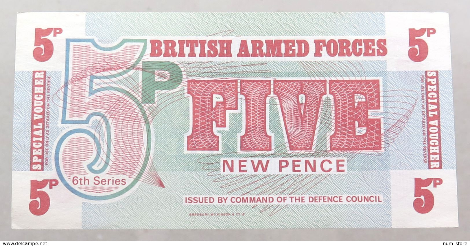 GREAT BRITAIN 5 PENCE BRITISH ARMED FORCES TOP #alb049 0101 - British Armed Forces & Special Vouchers