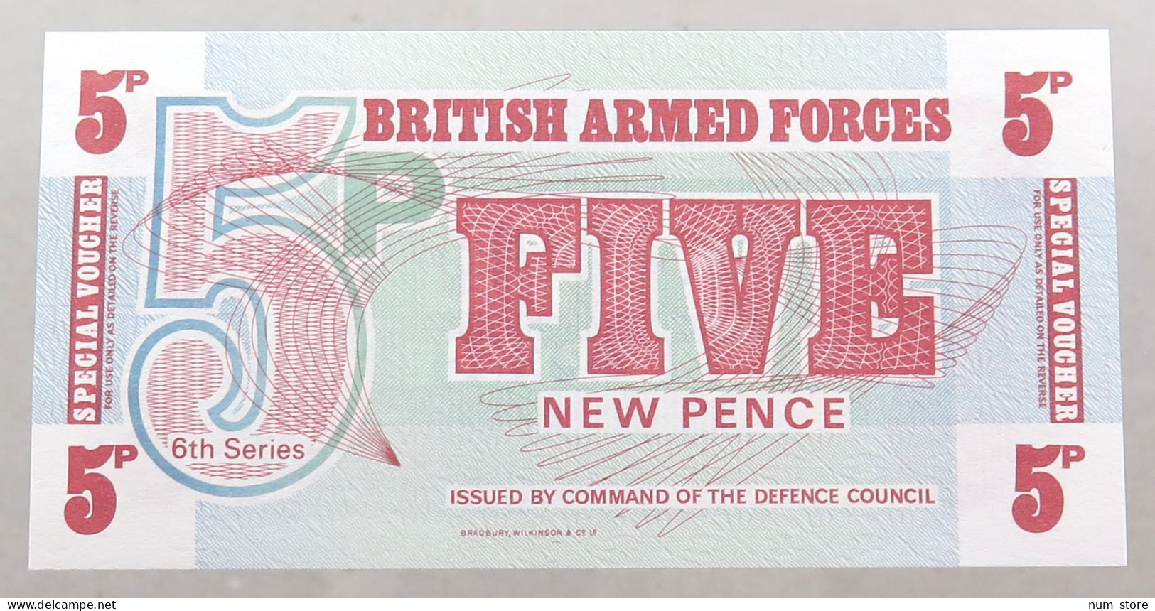 GREAT BRITAIN 5 PENCE BRITISH ARMED FORCES TOP #alb049 0099 - Fuerzas Armadas Británicas & Recibos Especiales