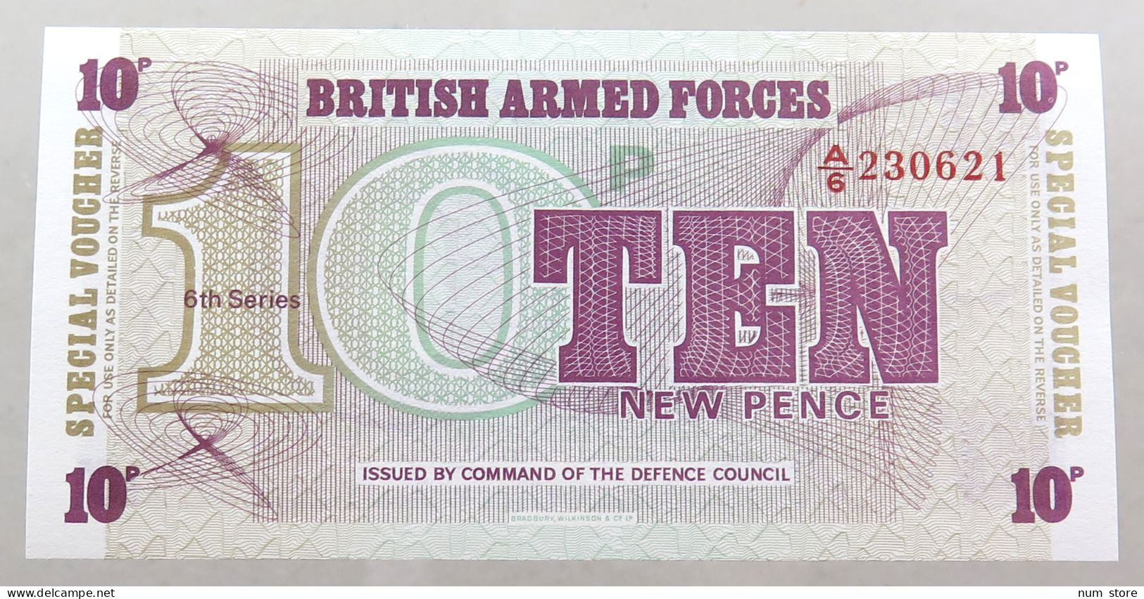 GREAT BRITAIN 10 PENCE BRITISH ARMED FORCES TOP #alb049 0149 - British Troepen & Speciale Documenten