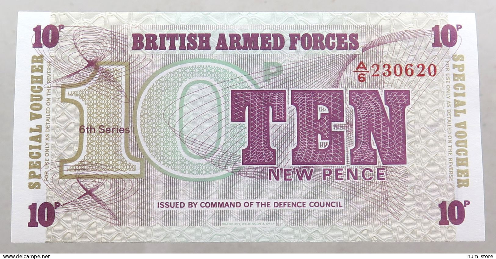 GREAT BRITAIN 10 PENCE BRITISH ARMED FORCES TOP #alb049 0151 - British Armed Forces & Special Vouchers