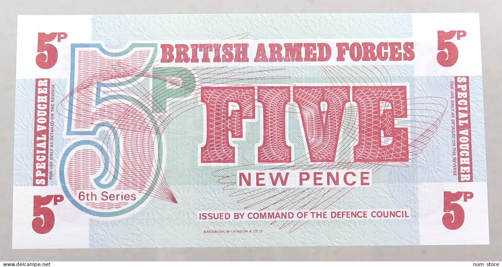 GREAT BRITAIN 5 PENCE BRITISH ARMED FORCES TOP #alb049 0091 - British Armed Forces & Special Vouchers