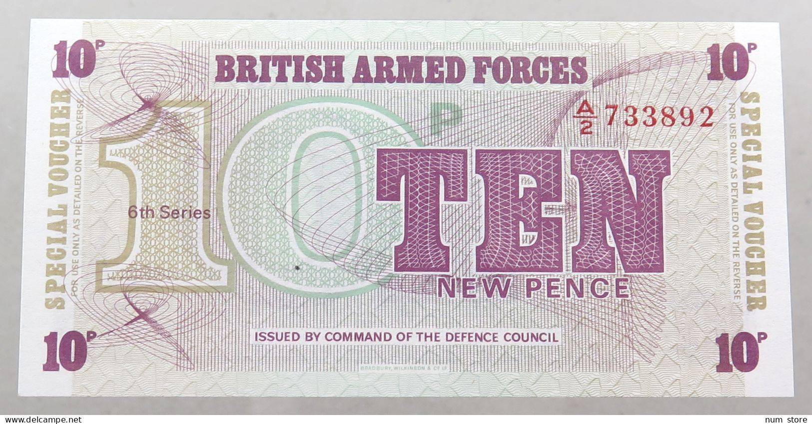 GREAT BRITAIN 10 PENCE BRITISH ARMED FORCES TOP #alb049 0139 - British Armed Forces & Special Vouchers