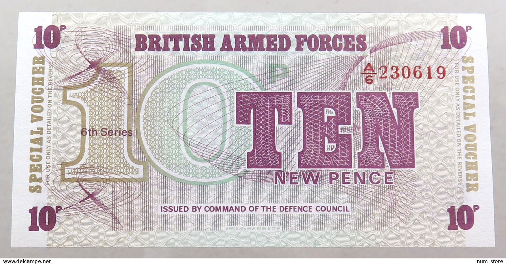 GREAT BRITAIN 10 PENCE BRITISH ARMED FORCES TOP #alb049 0153 - British Armed Forces & Special Vouchers