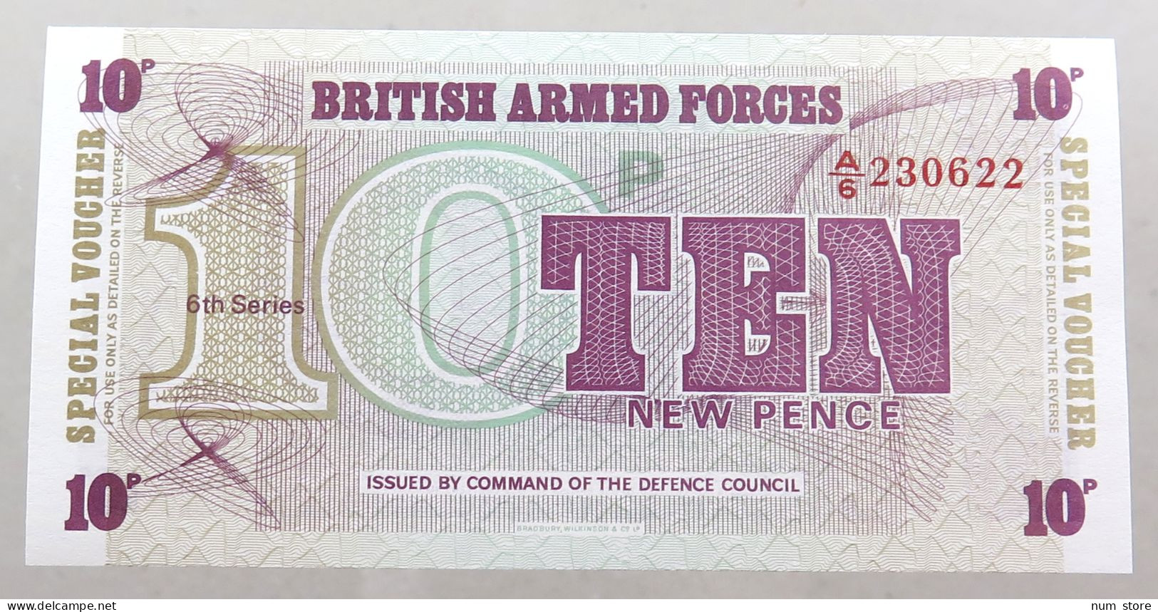 GREAT BRITAIN 10 PENCE BRITISH ARMED FORCES TOP #alb049 0147 - Fuerzas Armadas Británicas & Recibos Especiales