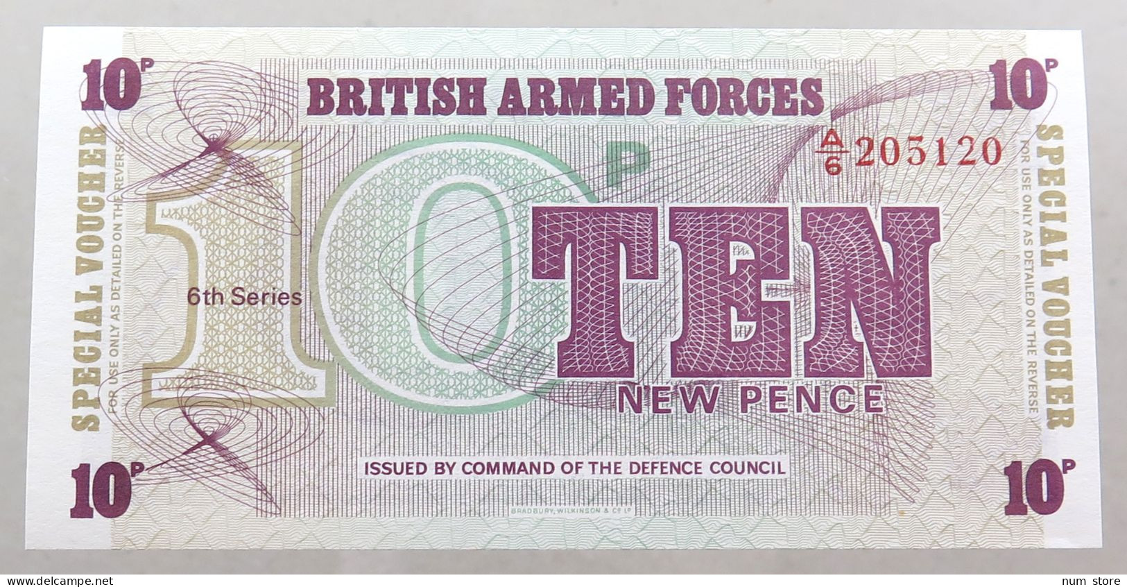 GREAT BRITAIN 10 PENCE BRITISH ARMED FORCES TOP #alb049 0133 - British Armed Forces & Special Vouchers