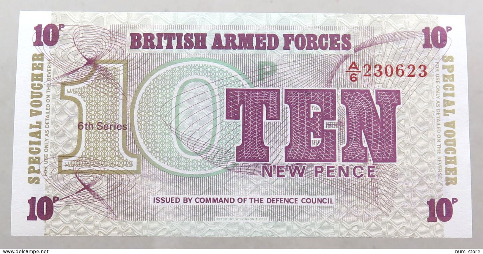 GREAT BRITAIN 10 PENCE BRITISH ARMED FORCES TOP #alb049 0145 - British Armed Forces & Special Vouchers