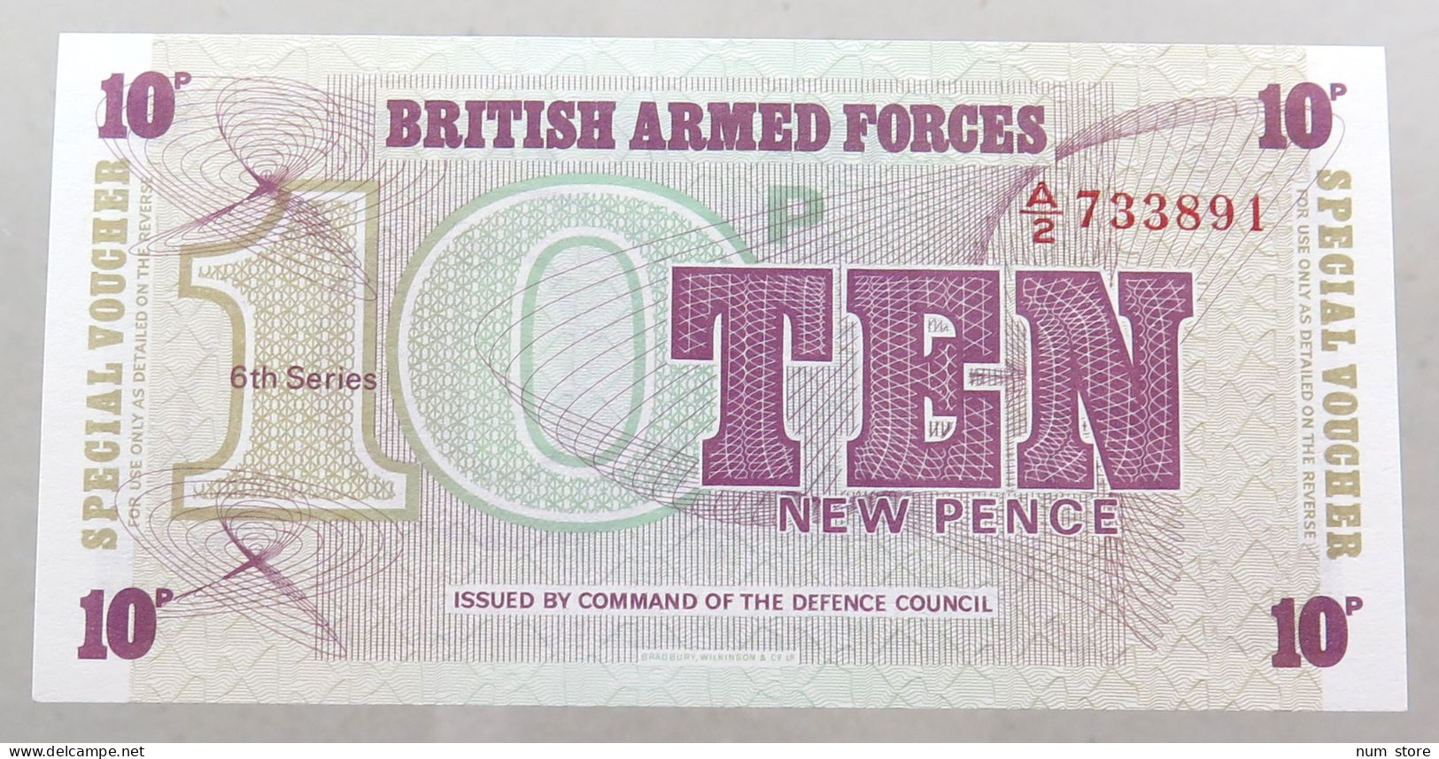 GREAT BRITAIN 10 PENCE BRITISH ARMED FORCES TOP #alb049 0141 - British Armed Forces & Special Vouchers