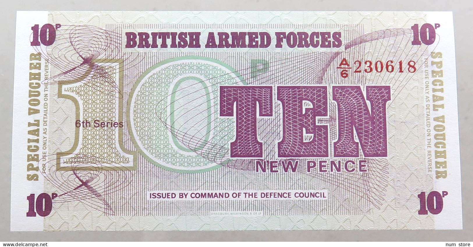 GREAT BRITAIN 10 PENCE BRITISH ARMED FORCES TOP #alb049 0137 - British Armed Forces & Special Vouchers