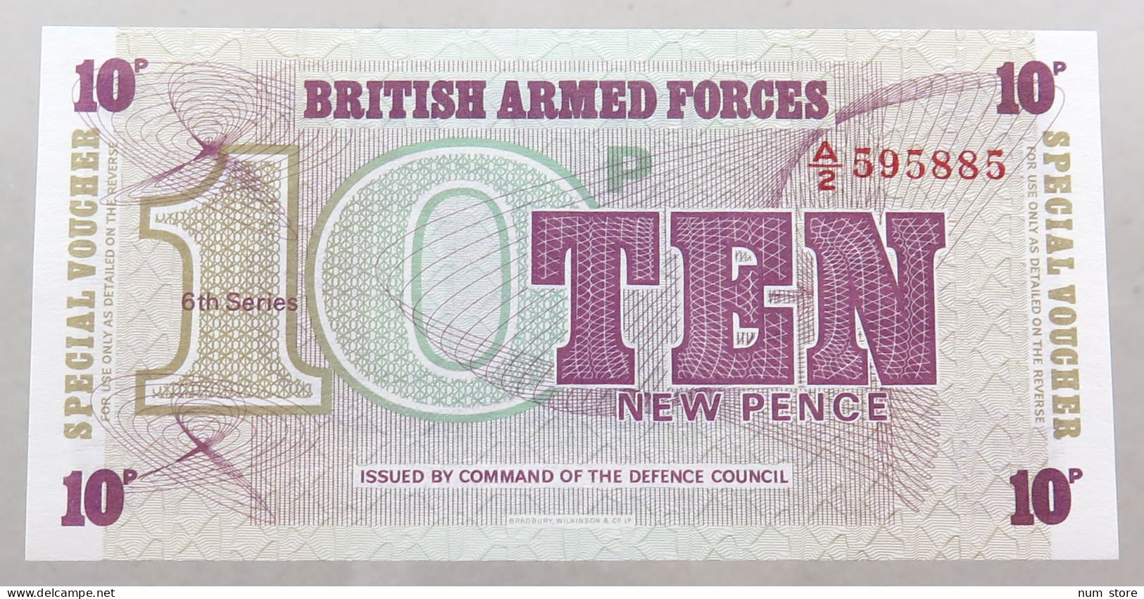 GREAT BRITAIN 10 PENCE BRITISH ARMED FORCES TOP #alb049 0129 - British Armed Forces & Special Vouchers