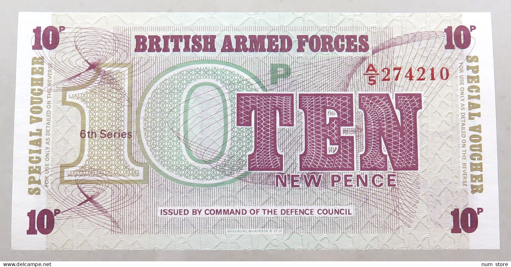GREAT BRITAIN 10 PENCE BRITISH ARMED FORCES TOP #alb049 0131 - British Armed Forces & Special Vouchers