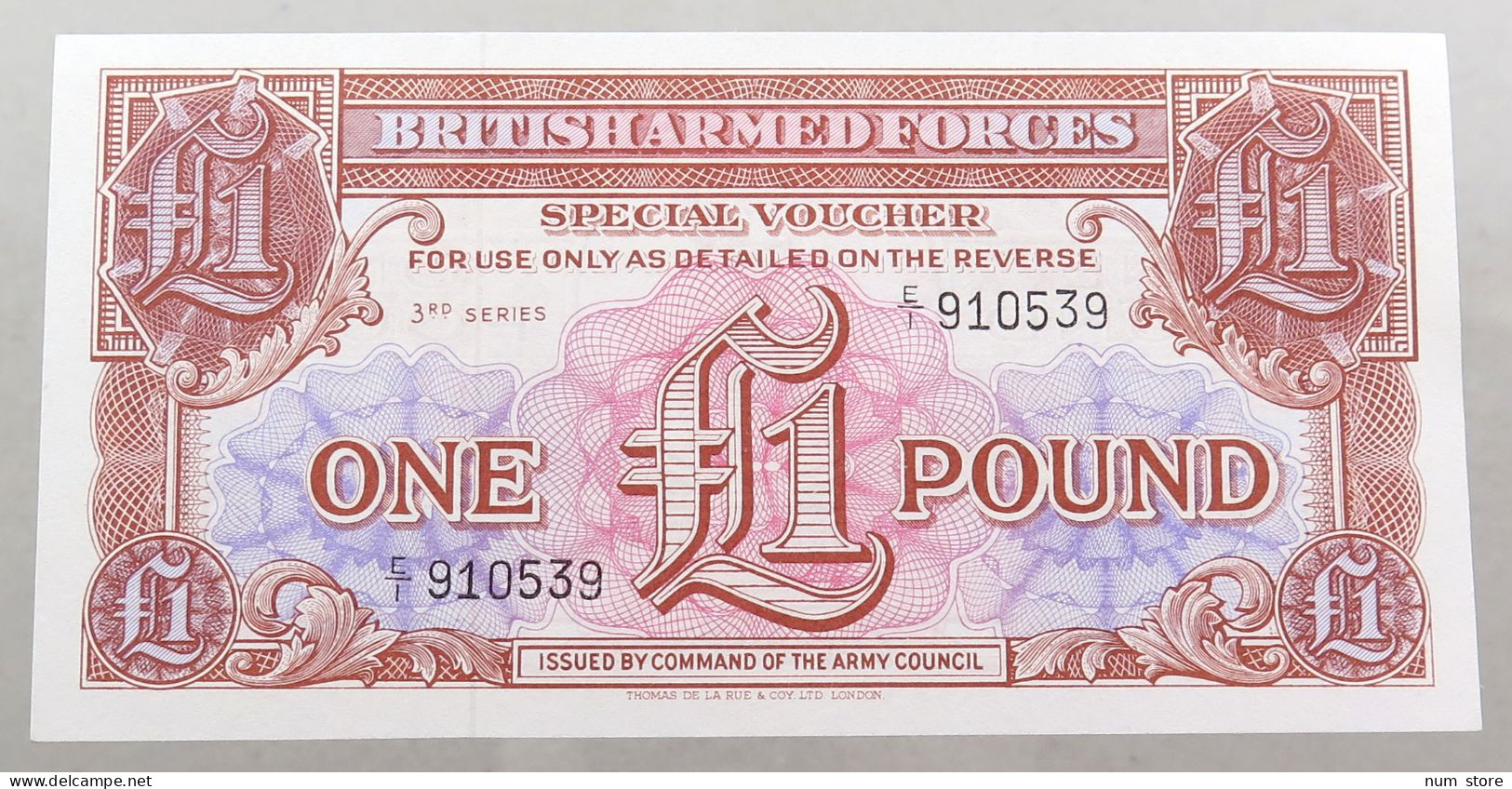 GREAT BRITAIN 1 POUND BRITISH ARMED FORCES TOP #alb049 0197 - British Armed Forces & Special Vouchers