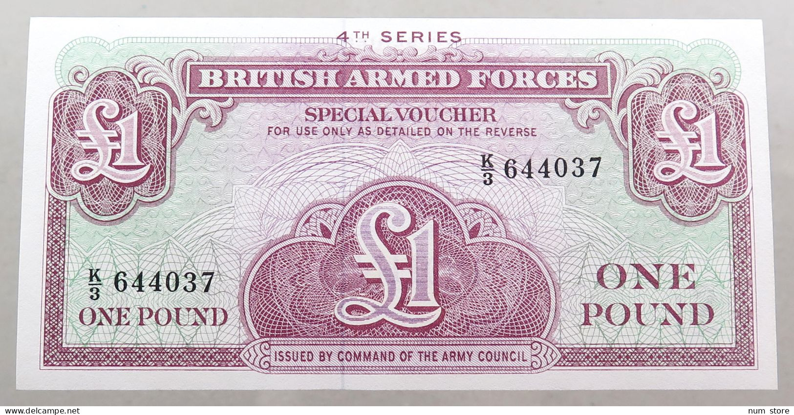 GREAT BRITAIN 1 POUND BRITISH ARMED FORCES TOP #alb049 0191 - British Troepen & Speciale Documenten