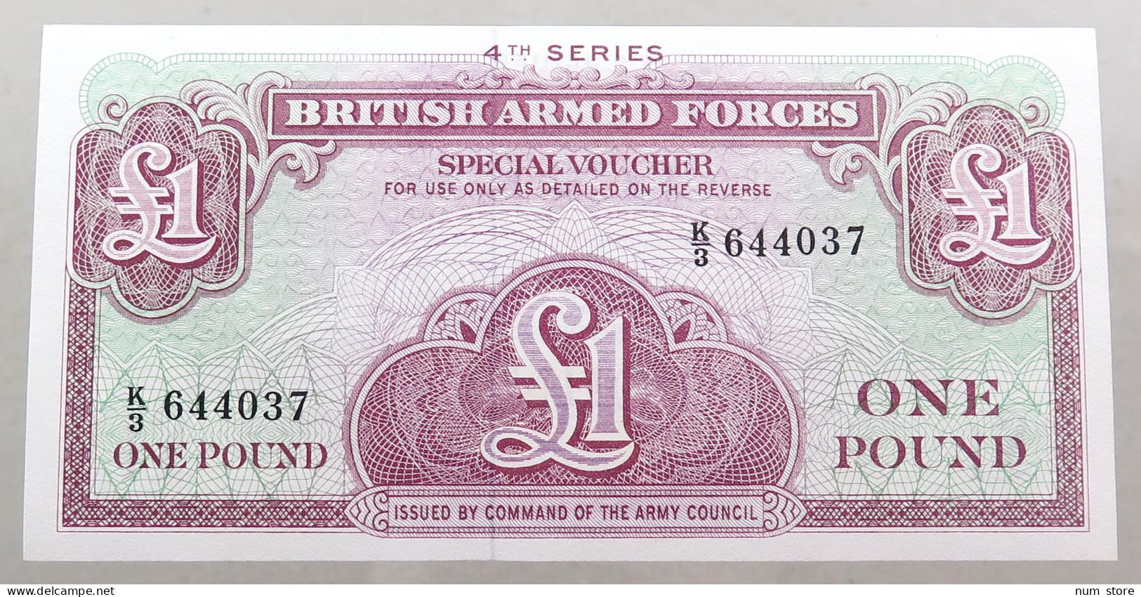 GREAT BRITAIN 1 POUND BRITISH ARMED FORCES TOP #alb049 0191 - British Armed Forces & Special Vouchers