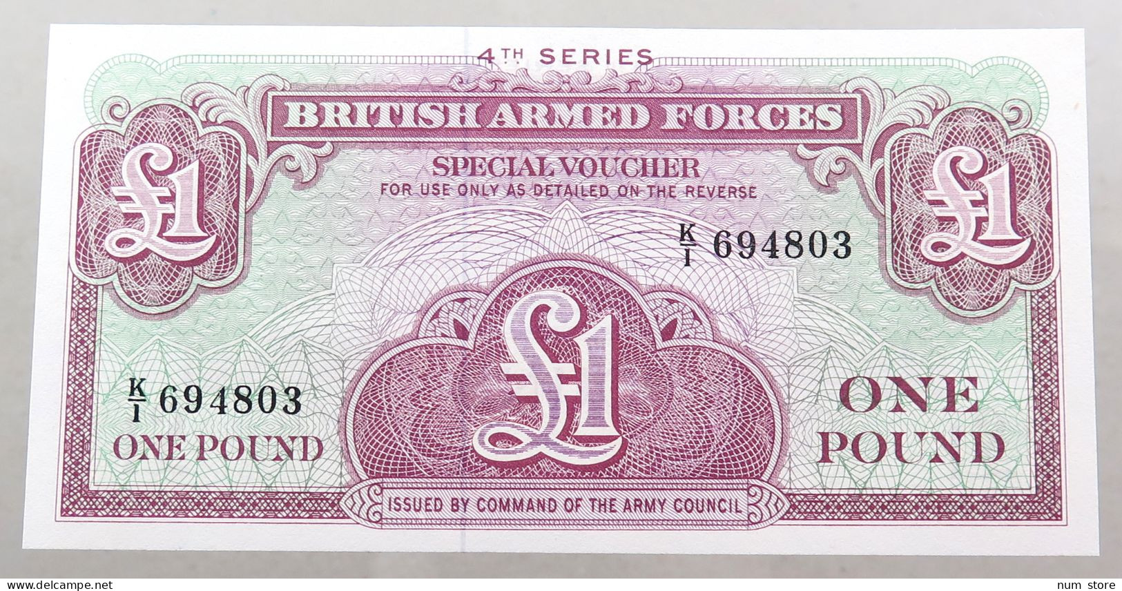 GREAT BRITAIN 1 POUND BRITISH ARMED FORCES TOP #alb049 0187 - British Armed Forces & Special Vouchers