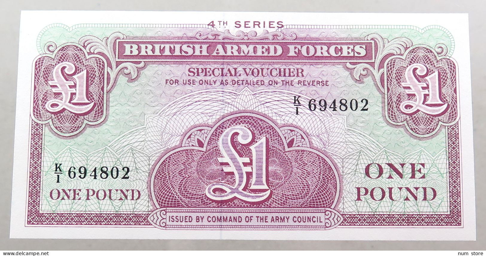 GREAT BRITAIN 1 POUND BRITISH ARMED FORCES TOP #alb049 0185 - British Troepen & Speciale Documenten