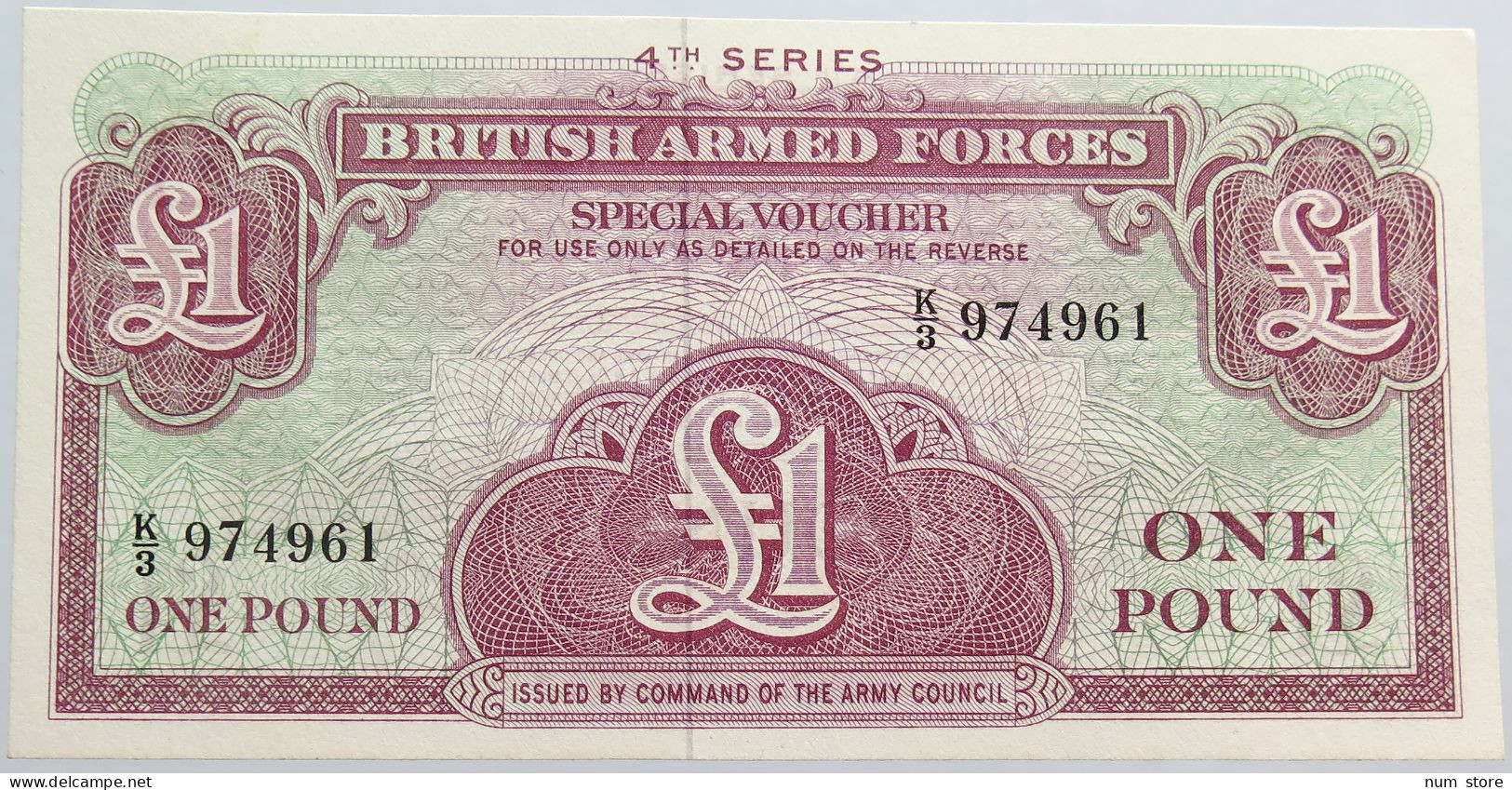 GREAT BRITAIN 1 POUND BRITiHS ARMED FORCES #alb014 0191 - Fuerzas Armadas Británicas & Recibos Especiales