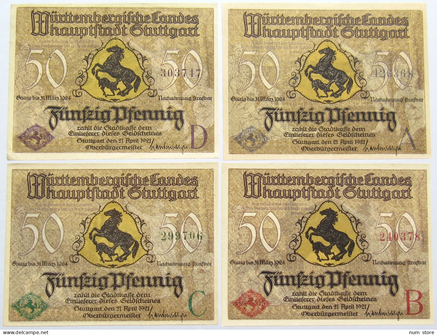 GERMANY NOTGELD STUTTGART #alb011 0107 - Altri & Non Classificati