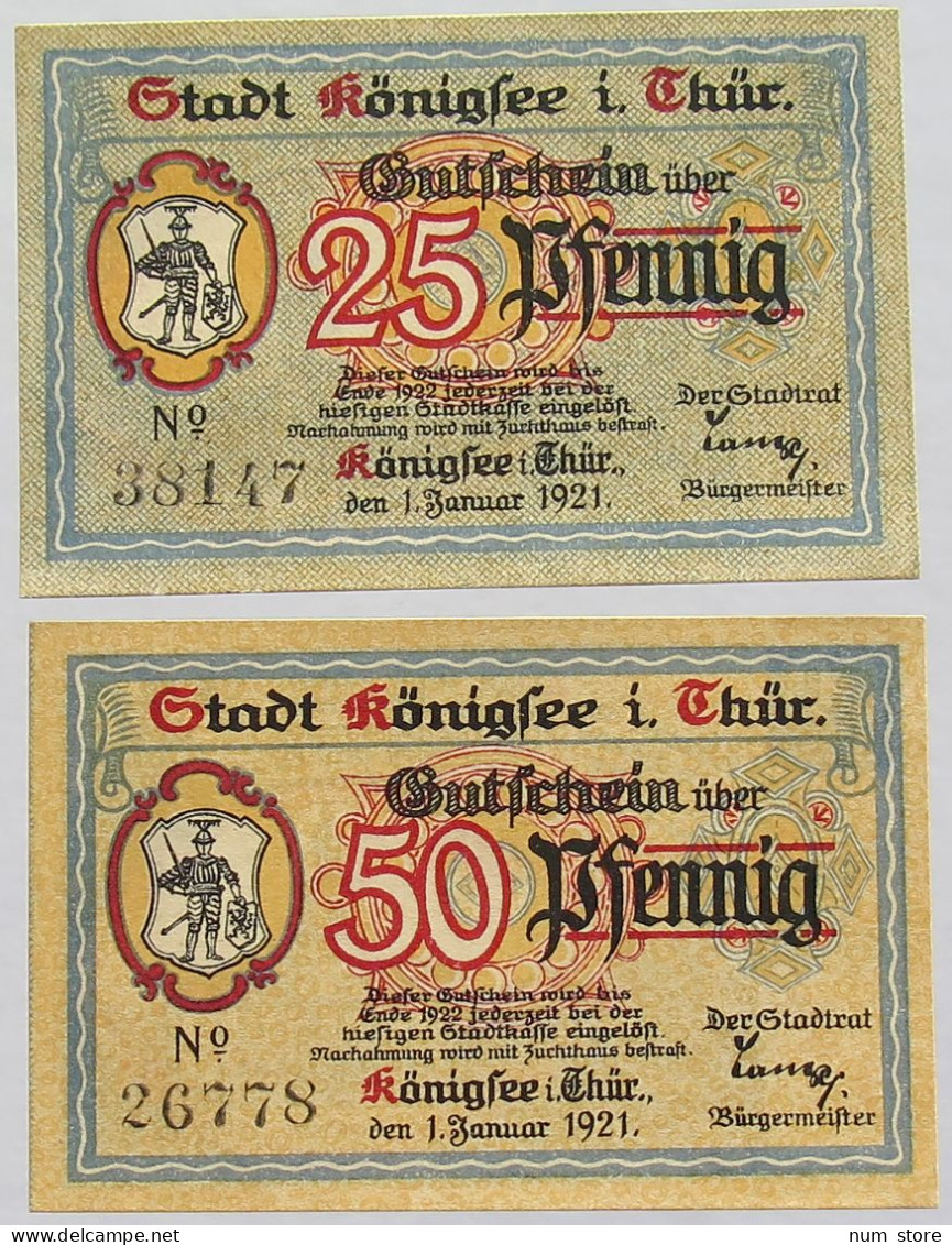 GERMANY NOTGELD KONIGSEE #alb010 0119 - Other & Unclassified