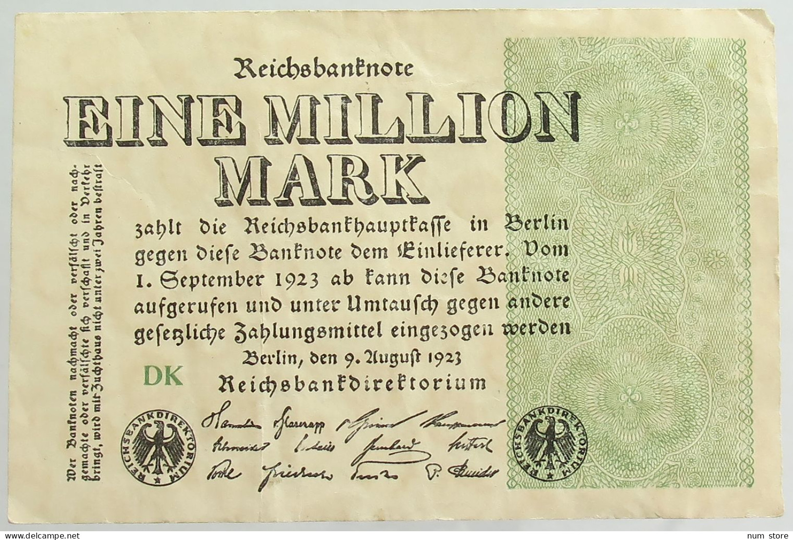 GERMANY MILLION MARK 1923 #alb066 0565 - Otros & Sin Clasificación